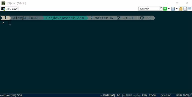 Awesome looking command line prompt Awesome looking command line prompt